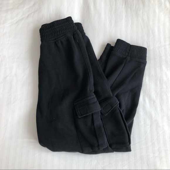 GARAGE CLOTHING BLACK FRENCH TERRY CARGO JOGGER - Picture 5 of 6